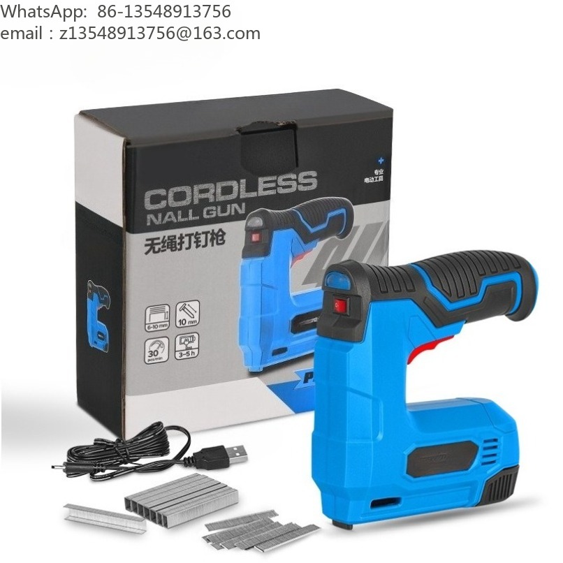 Staple Gun Electric - Cordless Lithium Electric Staple Gun, Household