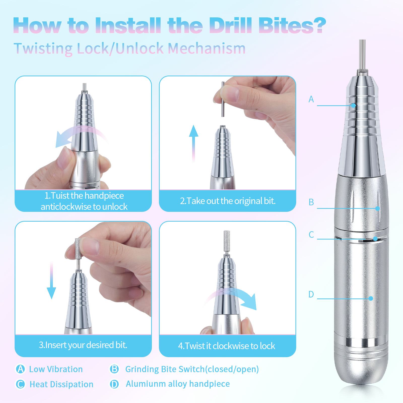 45000rpm Manicure Drill Machin - Power Tools Online ulasan dan harga