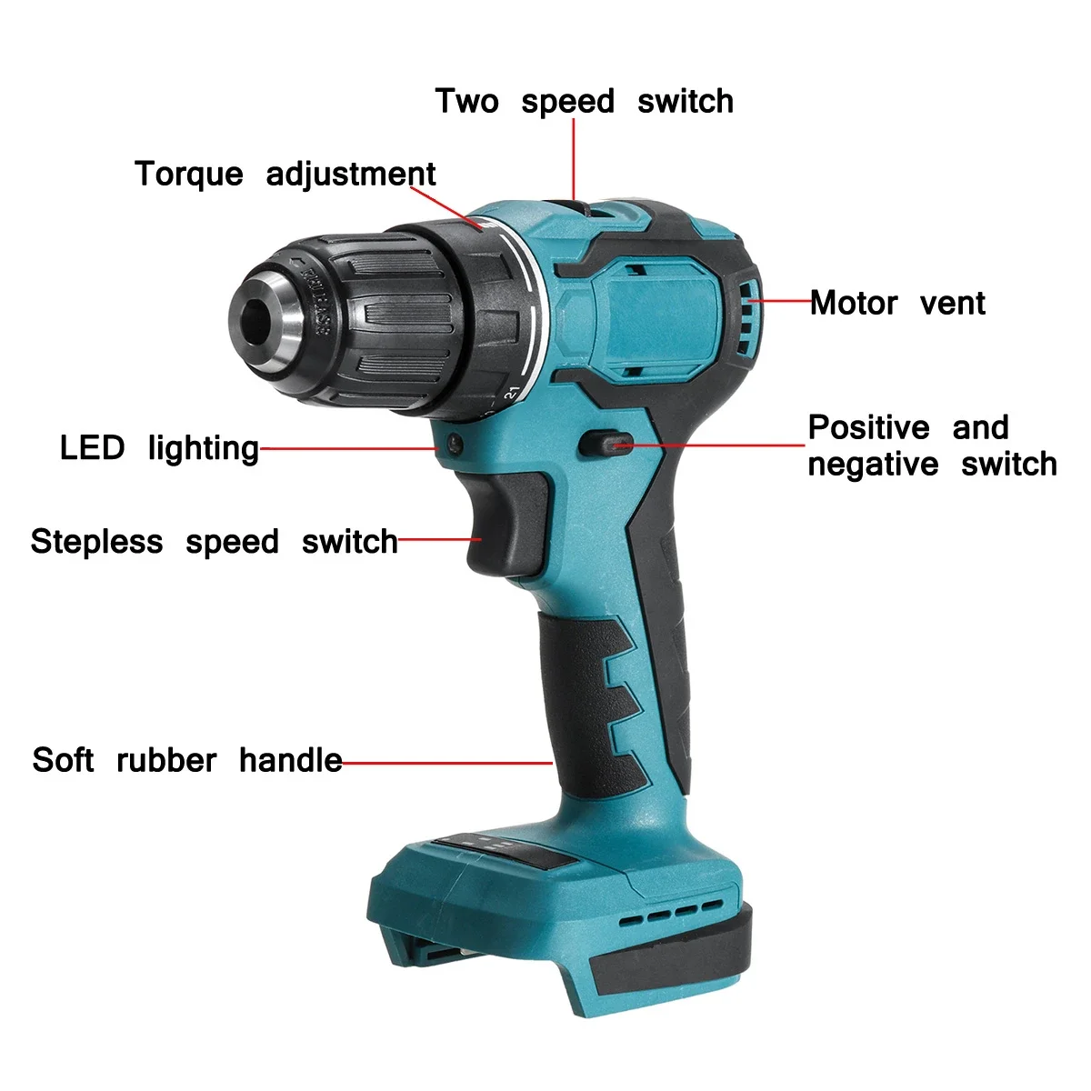 Electric Drill 18V 90N.m Cordl - Power Tools Hammer ulasan dan harga