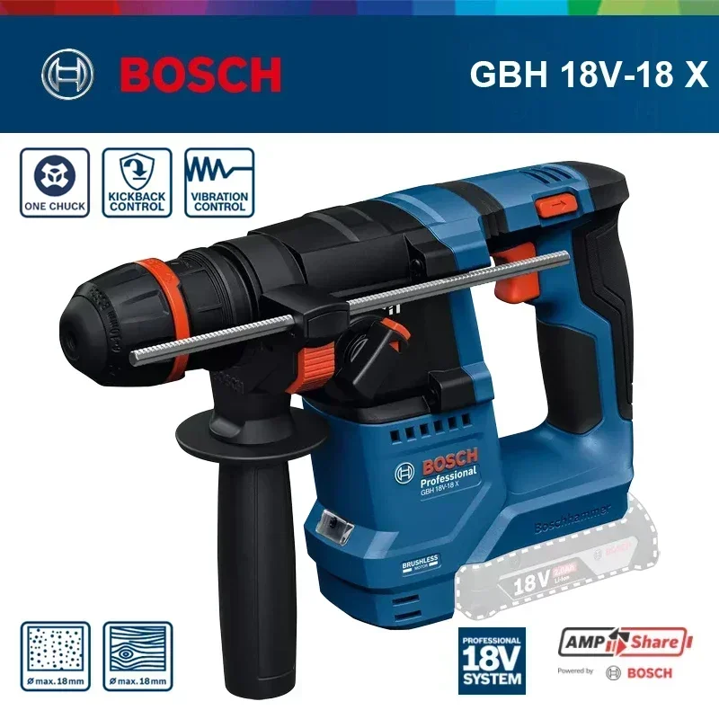 Bosch GBH 18V-18X Cordless Rot - Power Tools Hammer ulasan dan harga